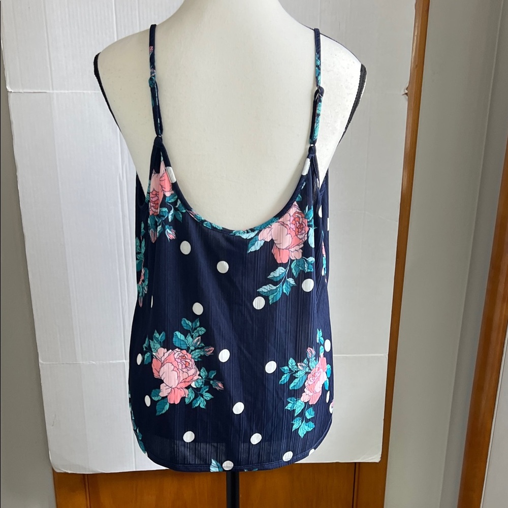 Secret Treasures Floral Polka Dot PJ top and bottom - Picture 6 of 11